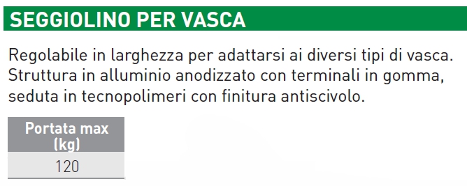 SEDILE VASCA STRUT ALLUMIN