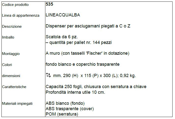 DISTRIBUTORE ASCIUGAMANI  