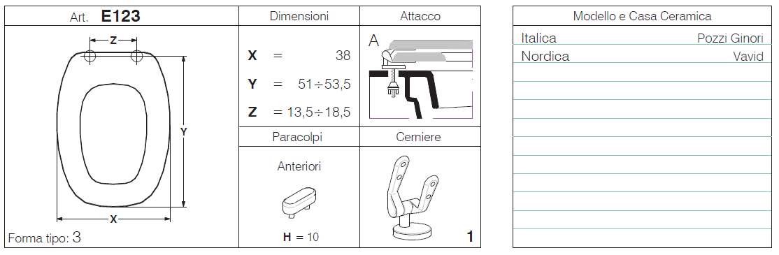 SEDILE ITALICA MDF  BIANCO