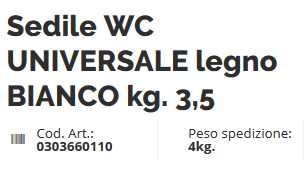 SEDILE UNIV LEGNO KG 3.3 B