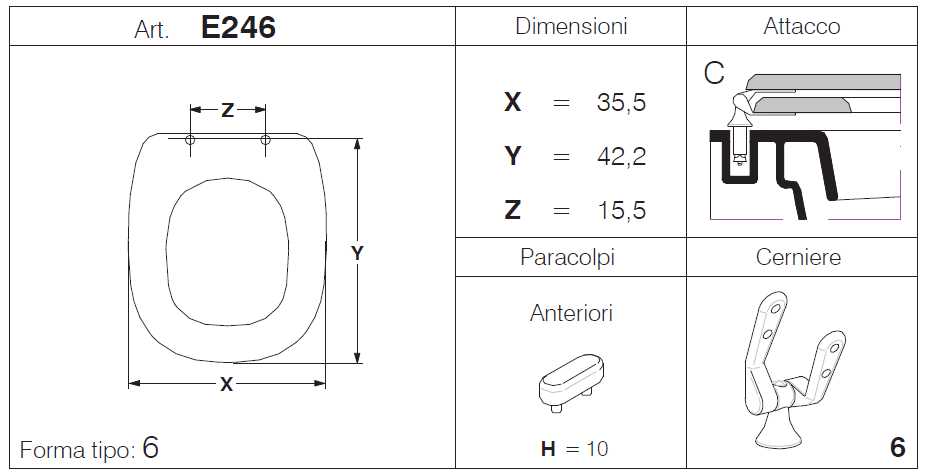 SEDILE 500 MDF      BIANCO