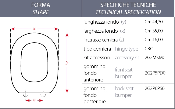 SEDILE FIORILE CURVO BI EU