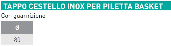 GRIGLIA BASKET diametro 8 cm DELO'