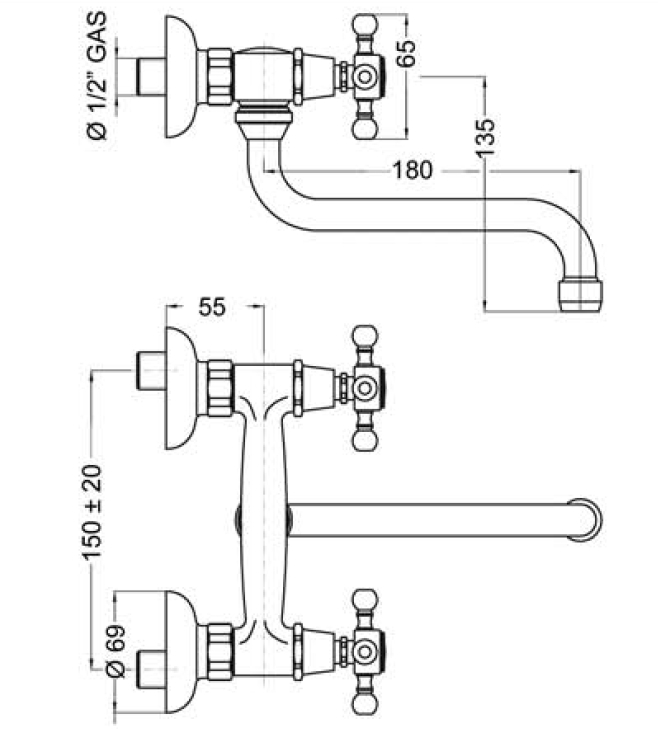 GRUP.LAVELLO PARETE CROCE 