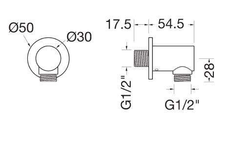 PRESA D'ACQUA X DOCCIA CRO