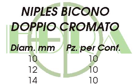 BICONO CROMATO DOPPIO diametro 10 