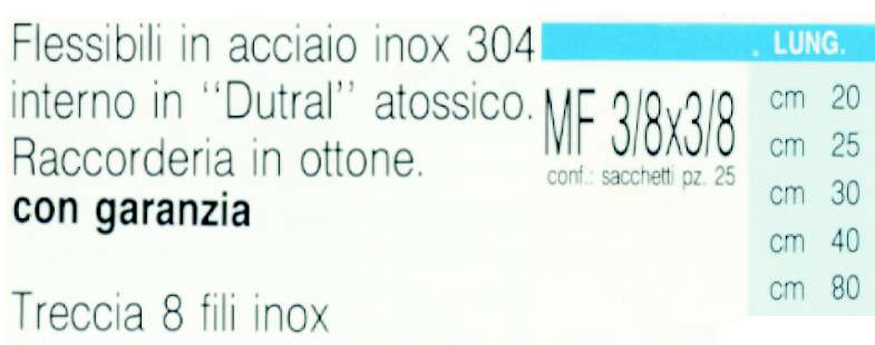 FLESSIBILE AC.M3/8xF3/8x20