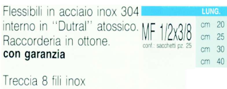 FLESSIBILE AC.M1/2xF3/8x20