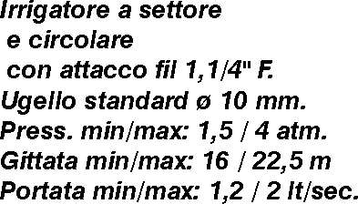 IRRIGATORE FILET F 1,1/4  