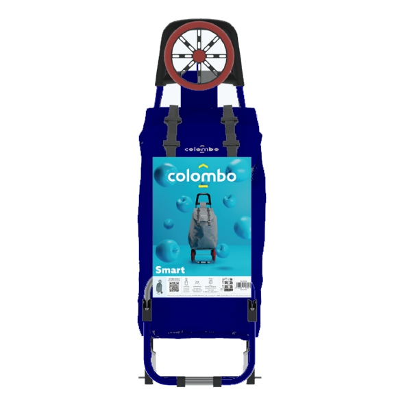 CARRELLO SPESA SMART BLU  