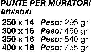 PUNTA MURATORE AFF. 250x14