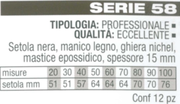 PENNELLESSA PELO NERO 20  