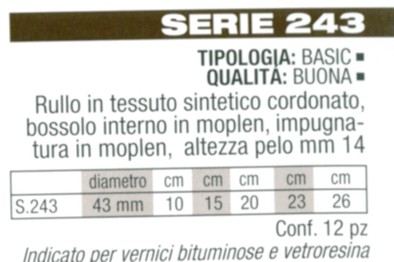 RULLO CORDONATO RASAT cm20