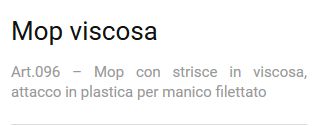 MOP/MOCIO STRISCE VISCOSA 