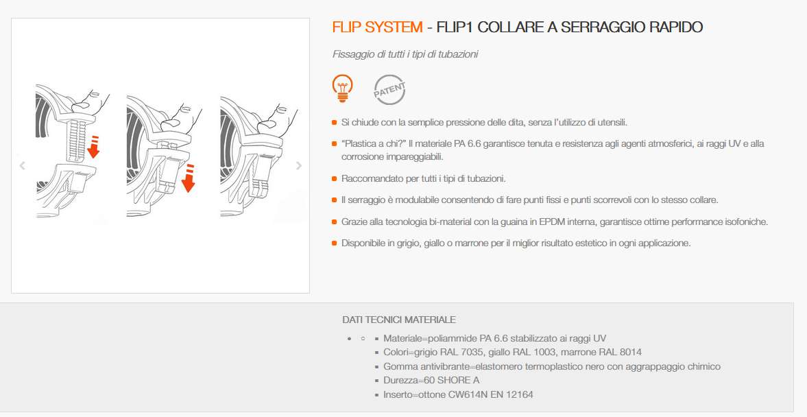 COLLARE FLIP  1"  32-36MAR