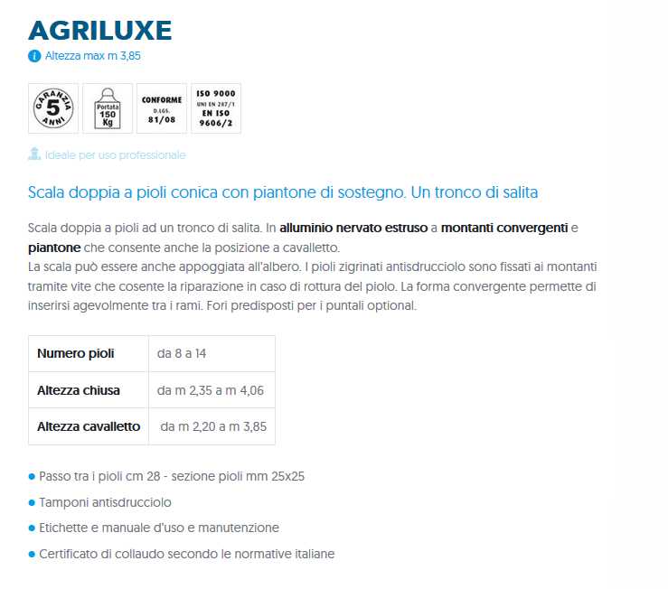 SCALA AGRILUXE 8GR MT 2.35