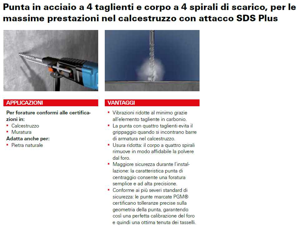 PUNTA SDS 4 TAGL 6x100x165