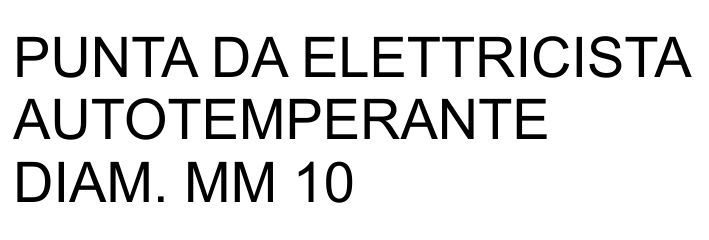 PUNTA ELETTR AUTOTEM 10x25