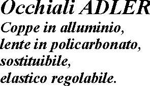 OCCHIALI ADLER VERDE C/ELA