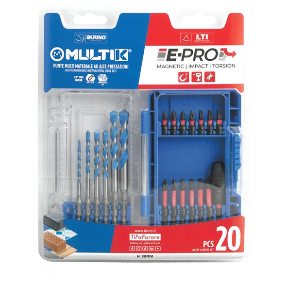 SET 20 PUNTE MULTIK1/4+ACC