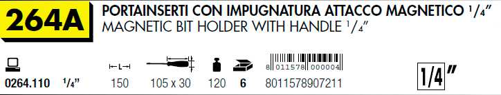 PORTAINS MAGN 1/4 C/IMPUGN