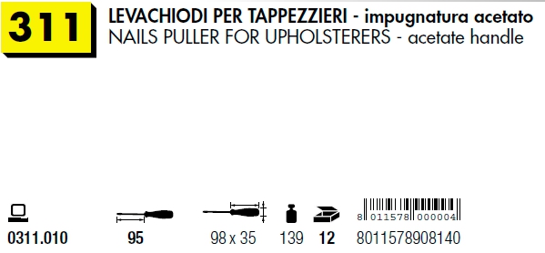 LEVACHIODO PER TAPPEZZIERE
