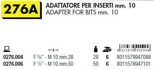 ADATTATORE 1/2 MM 10      