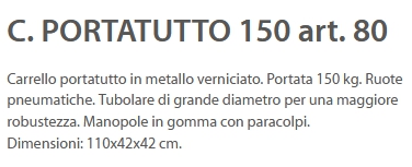 CARRELLO PORTATUT RED 150K