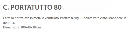 CARRELLO PORTATUT BLU 80KG