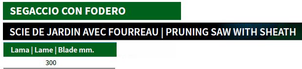SEGACCIO C/FODERO 30 cm   