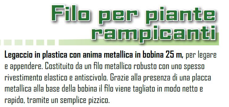 FILO LEG BOBINA diametro 1 x 25 MT