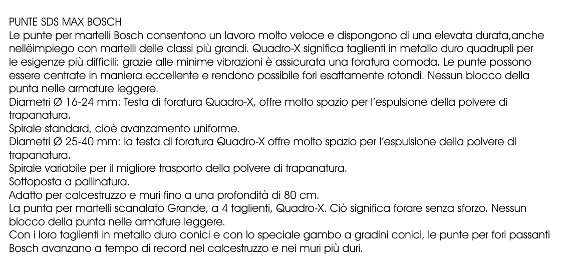 PUNTA SDS MAX diametro  18x400    