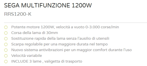 SEGA GATTUCC 1200W RRS1200