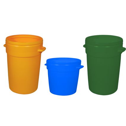 BIDONE ECHO 70L BLU S/COPE