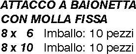 ATTACCO BAIO.C/MOLFIS 8X6 