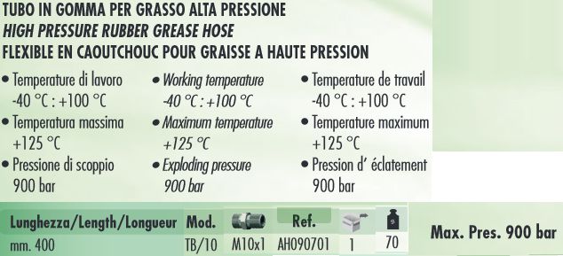 TUBO GOM.INGRAS.TB10 40 CM
