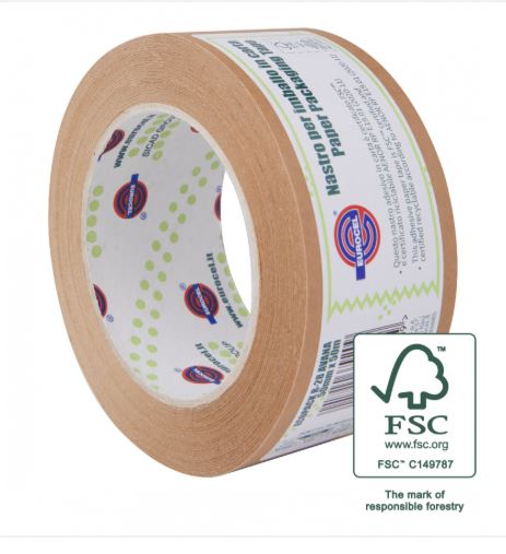 NASTRO IMBALLO IN CARTA AVANA ECOPACK 15 50mm x 50mt EUROCEL