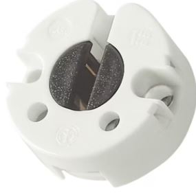 PORTALAMPADA FLUORESCENTE G13 PASTIGLIA BIANCO - 02445