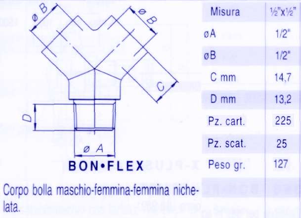CORPO BOLLA M-F-F 1/2x1/2 