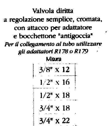 VALVOLA DR X RAME  3/8X12 