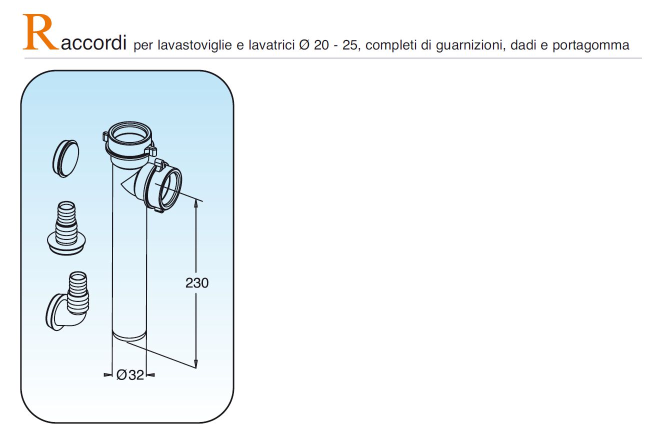 RACCORDO A "T" LAVAST diametro 32 