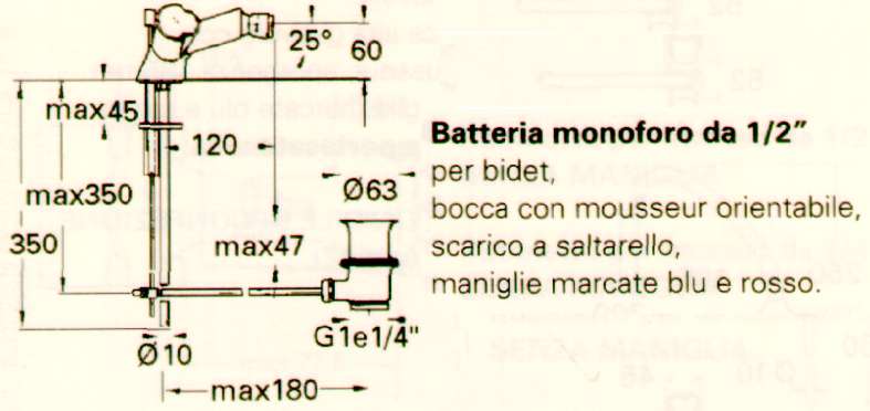 ADRIA BATT. BIDET MONOF   