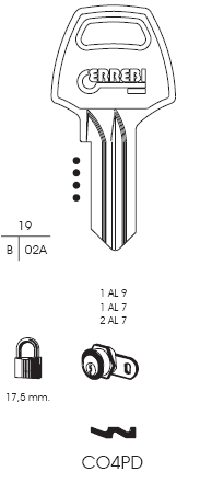 CHIAVE CO4PD | CB4        