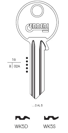 CHIAVE WK5D | WE1         