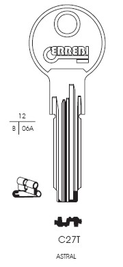 CHIAVE C27T | AB74        