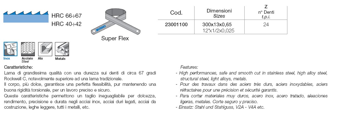 LAMA BIMETAL HSS COBALT 24