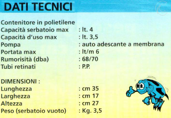 POMPA DISINCROSTANTE PULCE