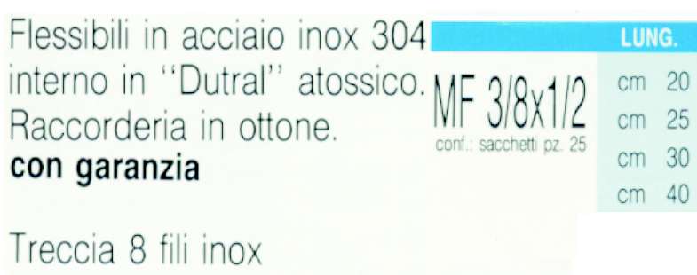 FLESSIBILE AC.M3/8xF1/2x20