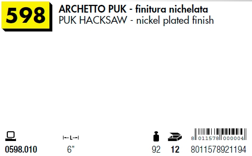 ARCHETTO PUK NICHELATO    