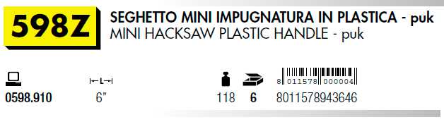 SEGHETTO MINI IMPUGNAT/PLA